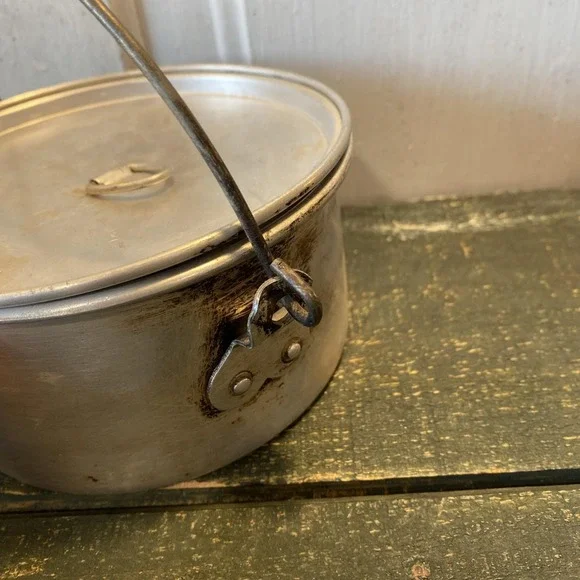 Vintage BOY SCOUTS of AMERICA Aluminum Camping Cook Mess Kit 3 pieces BSA - Picture 13 of 16